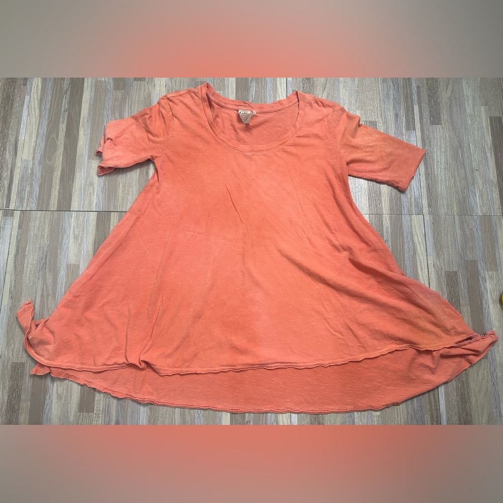 Free People Coral Short Sleeve Tee Size Small